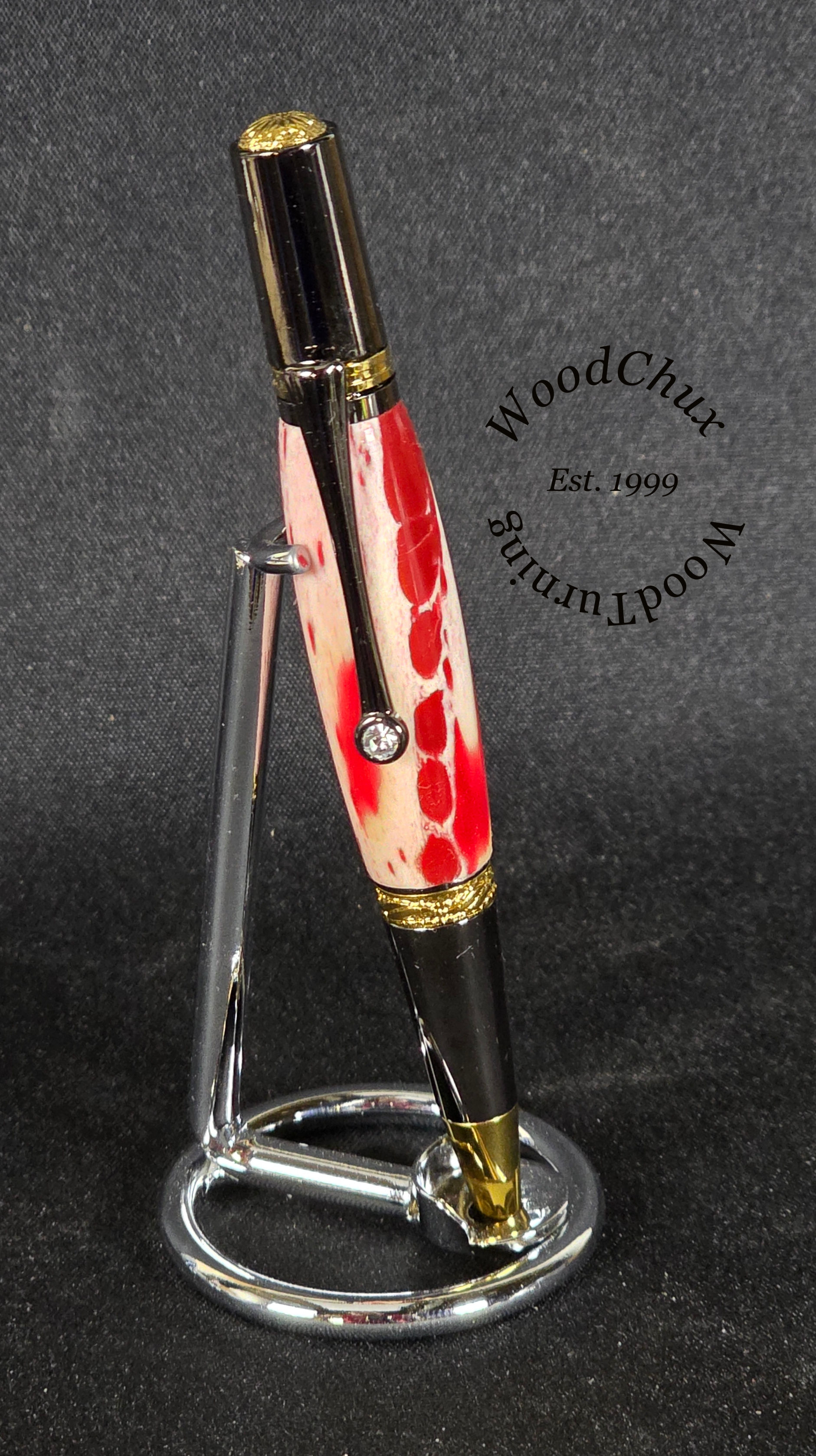 Handmade Writing Pen Alligator Jawbone & Resin Piazza Style Pen 1630