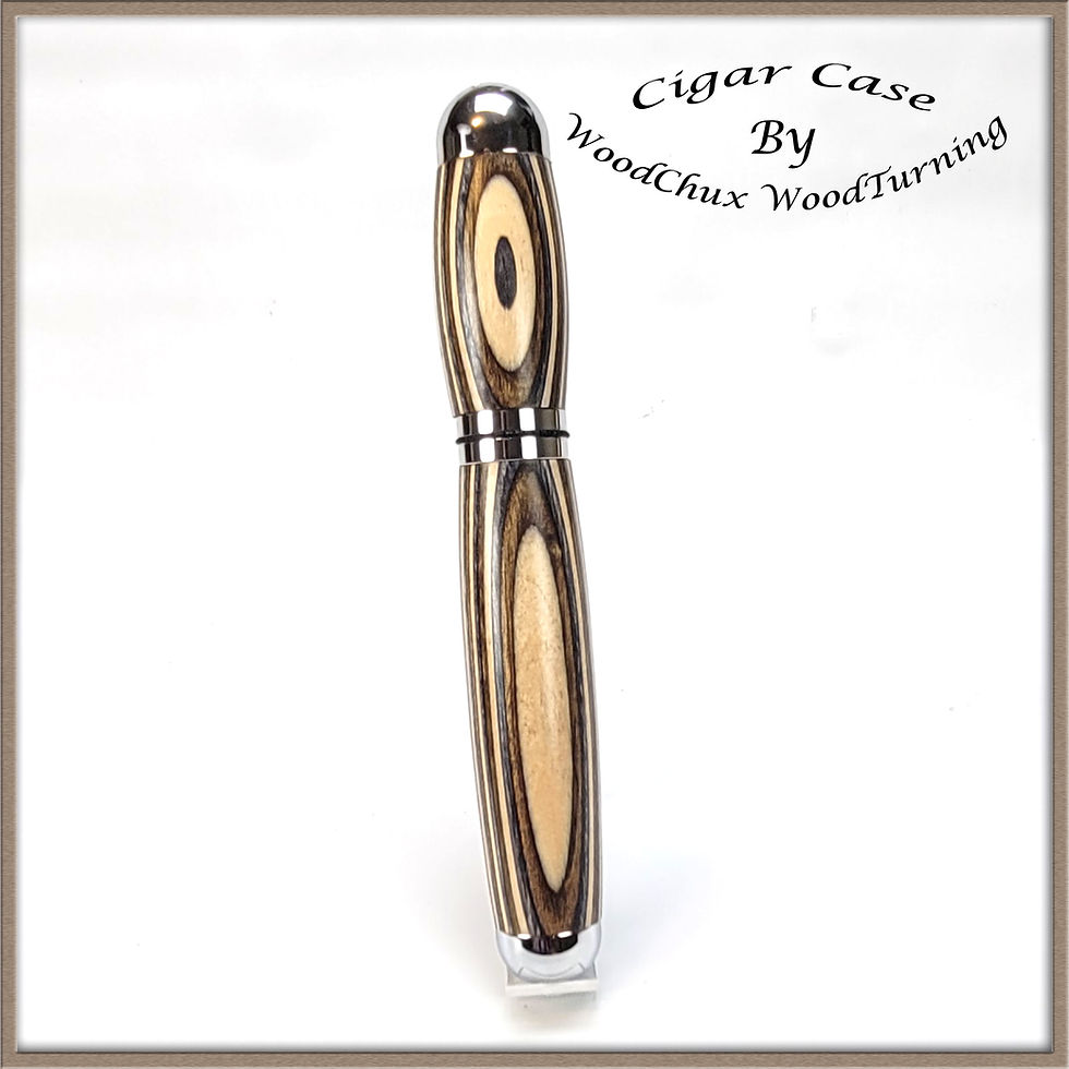 Thumbnail: Cigar Case Box Handmade Colorgrain Wood With Cutter Punch 298