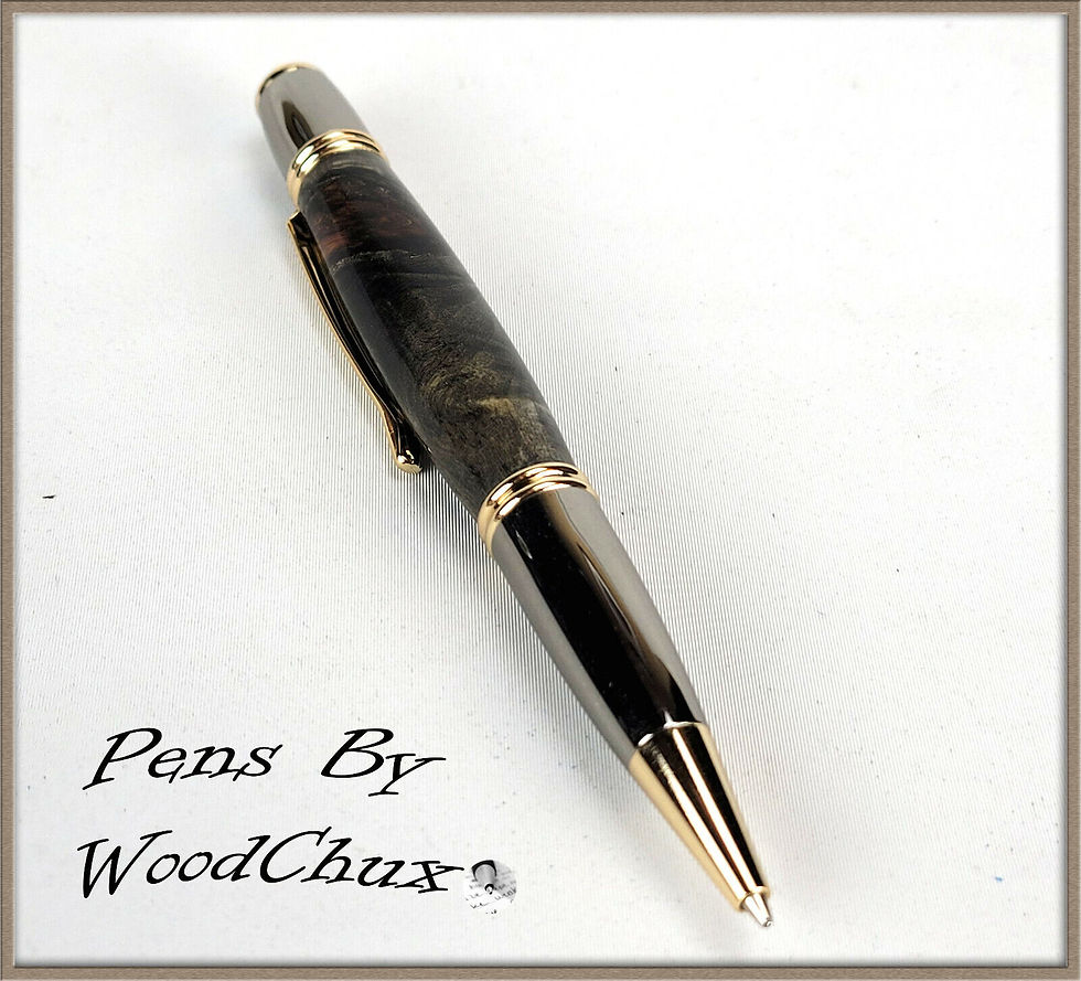 Thumbnail: Handmade Writing Pen Buckeye Burl Wood Gatsby Style Pen 1119