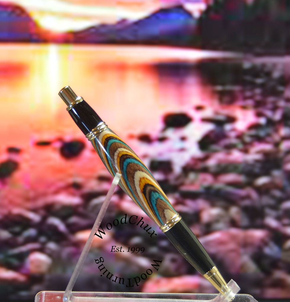 Handmade Rollerball Writing Spectraply Wood Gatsby Click 1541