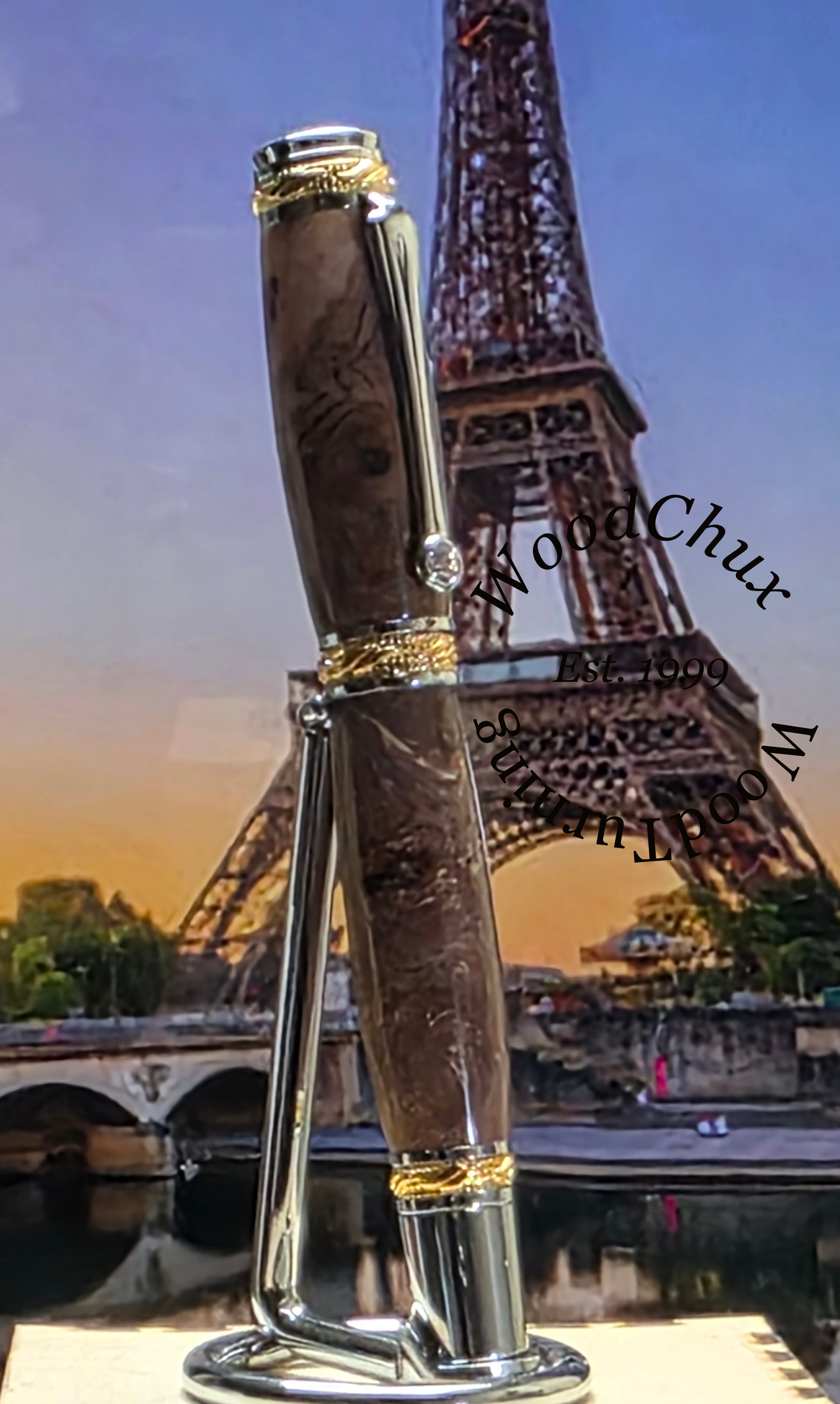 HandMade Maple Burl Wood Writing Pen Ball Point Fountain 1607