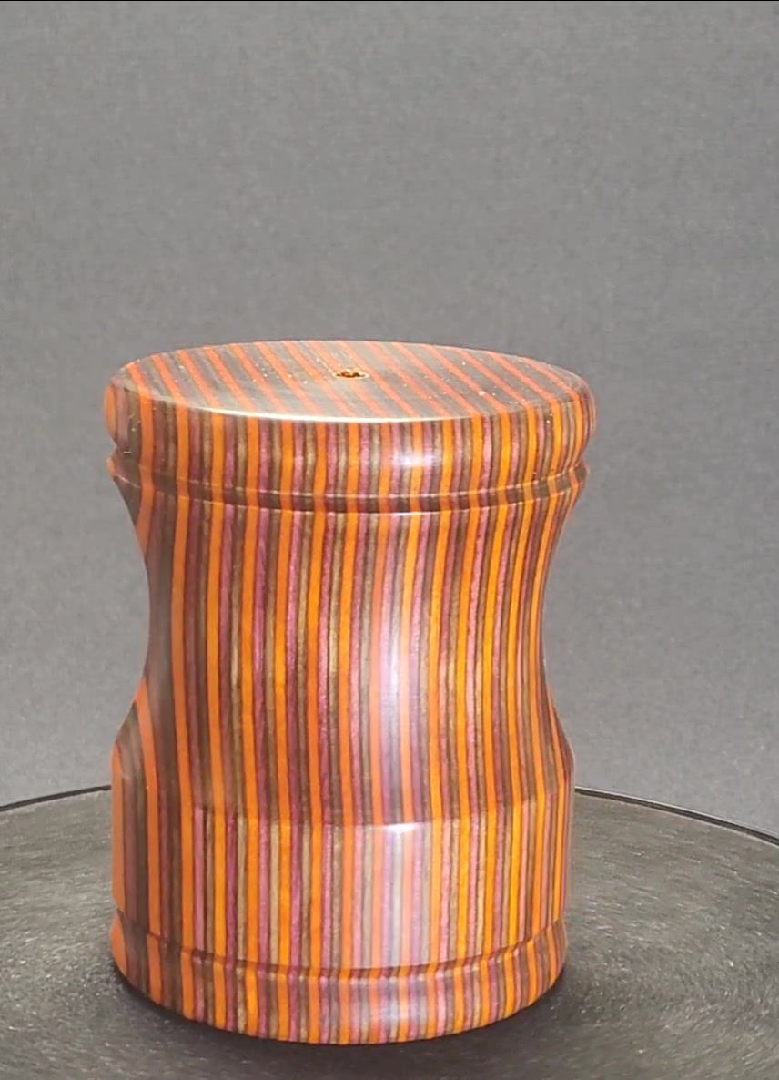 Thumbnail: Salt Shaker For Pepper Mill Colorgrain Wood Wooden Handmade 939
