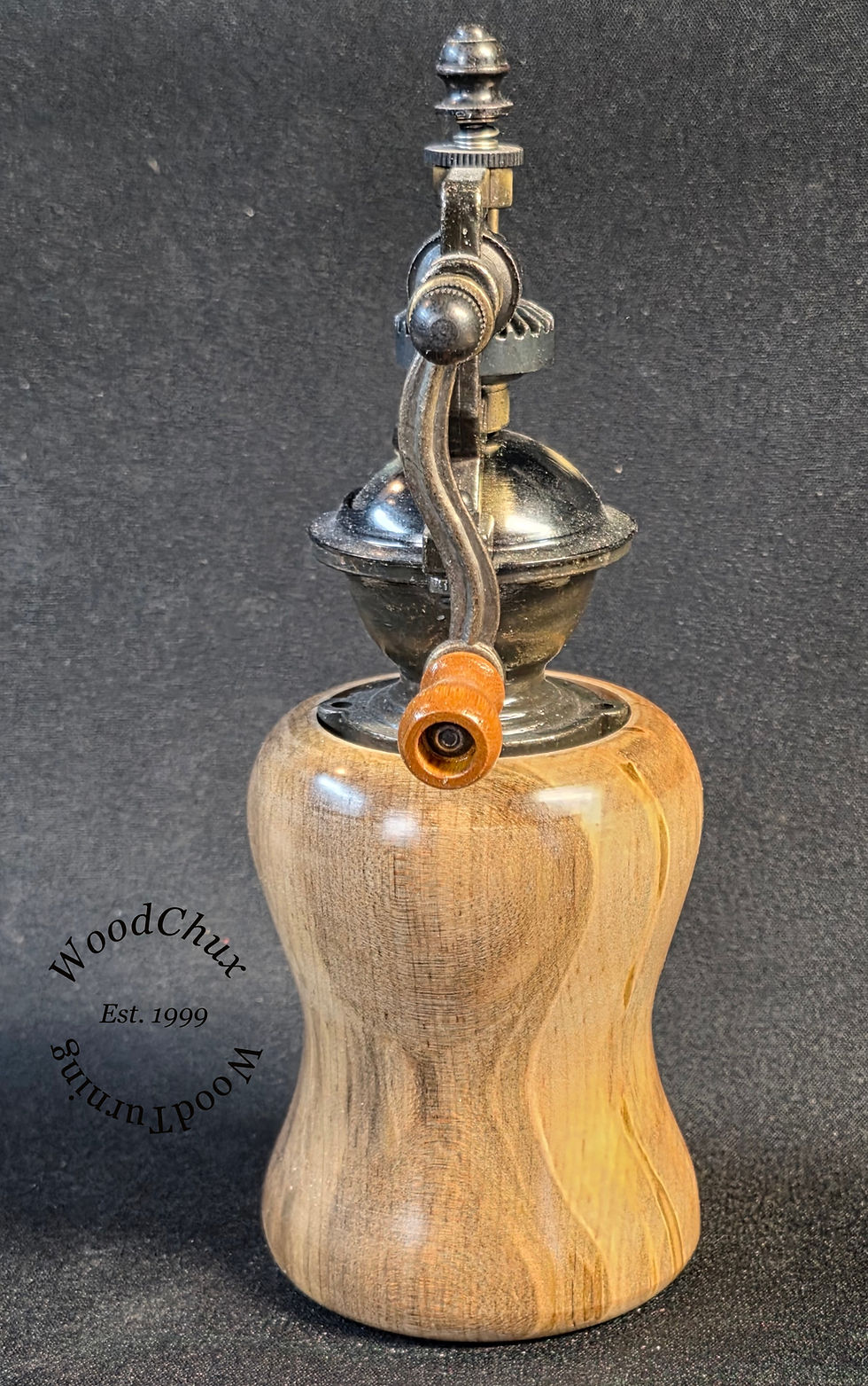 Thumbnail: Pepper Mill Grinder Peppermill Ambrosia Maple Wood Handmade 971