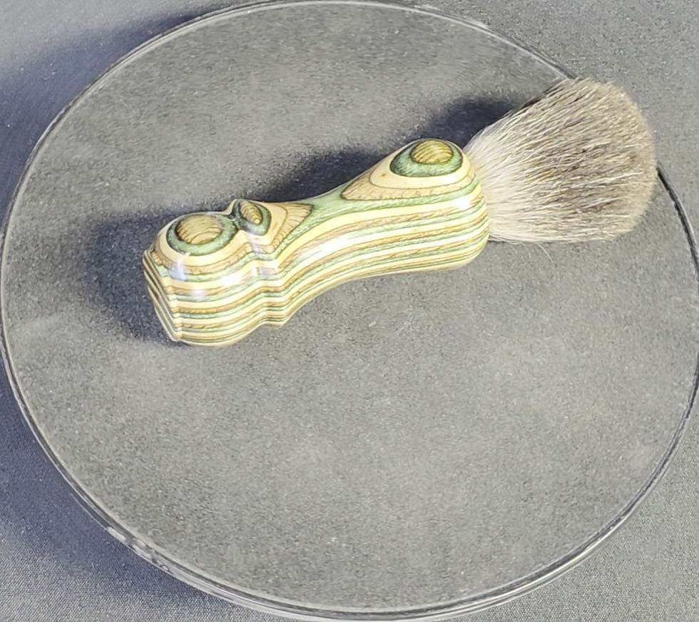Thumbnail: Handmade Color Wood Shaving Badger Hair Brush 308