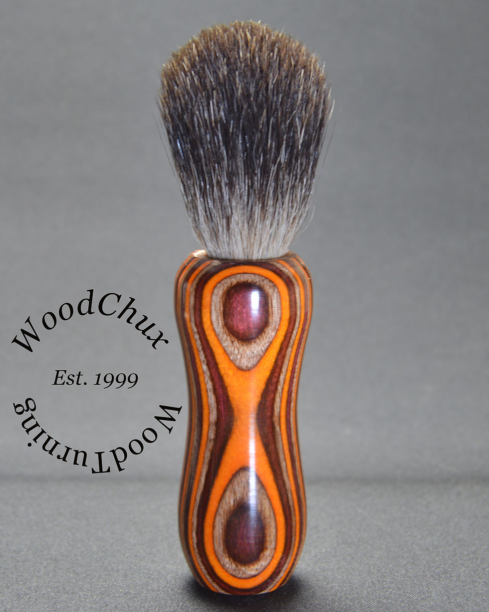 Thumbnail: Handmade Color Wood Shaving Badger Hair Brush 298