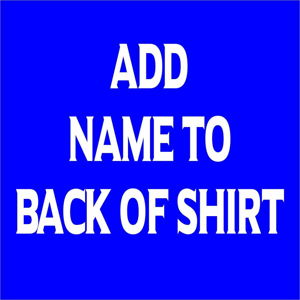 SC - Personalize Back Of Shirt
