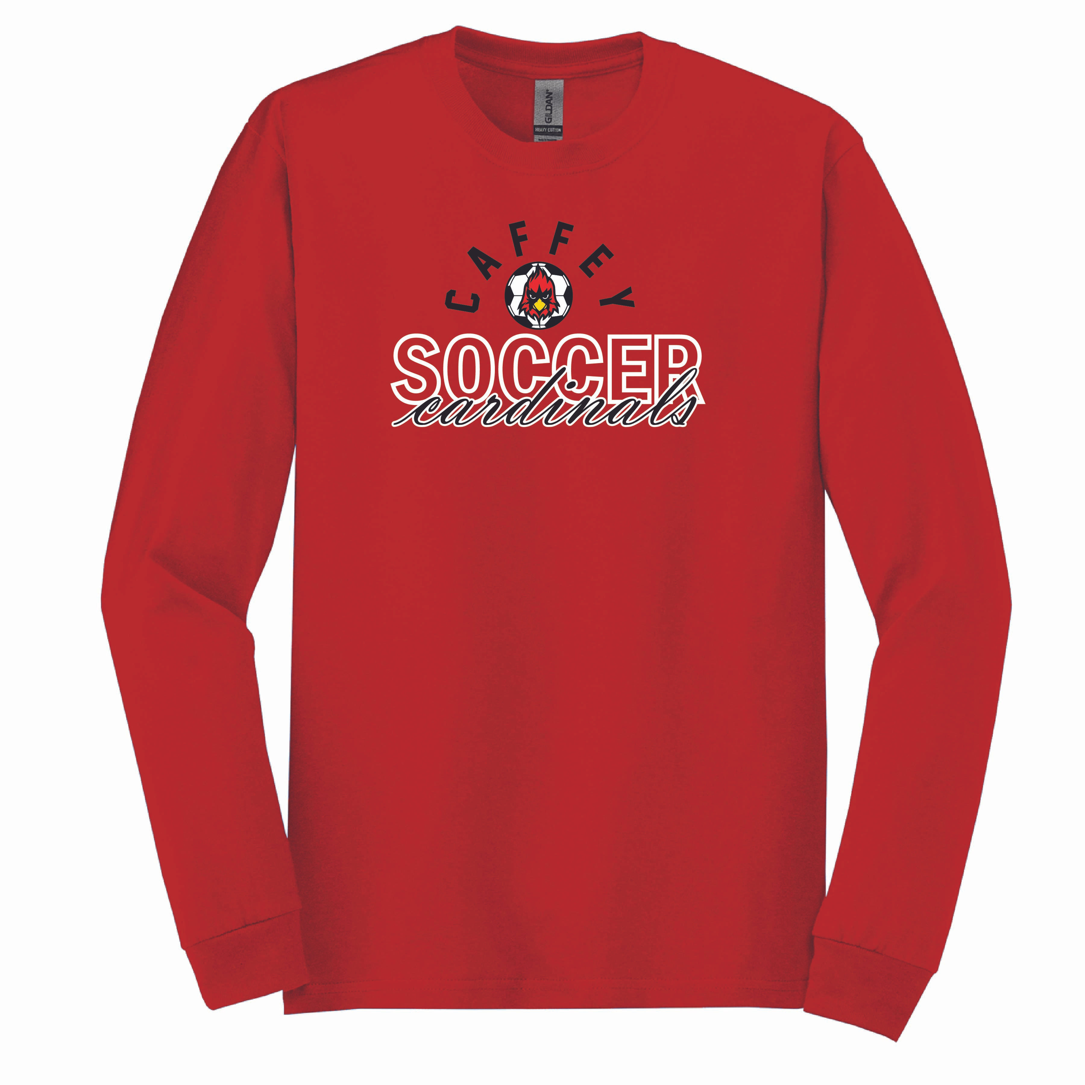 JCSoccer  - Red Shirt Long Sleeve (Cotton or Dri Fit)