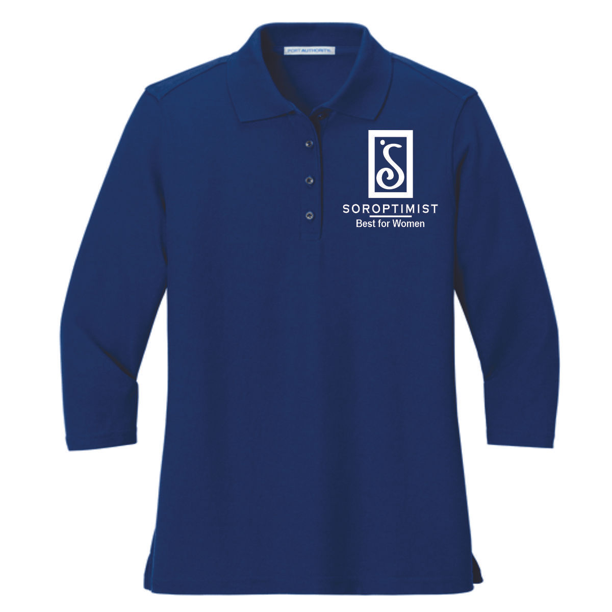 SOA -Women's 3/4 Sleeve Pique L562