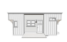 22' 3D Model technical illustration tiny home