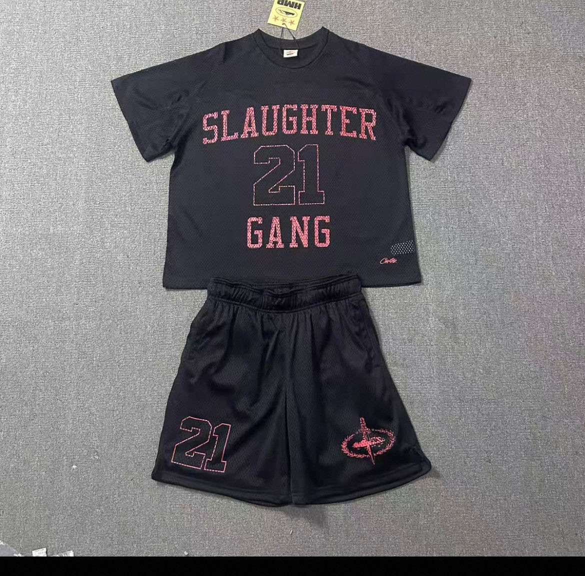 Corteiz slaughter gang 21 shorts set 