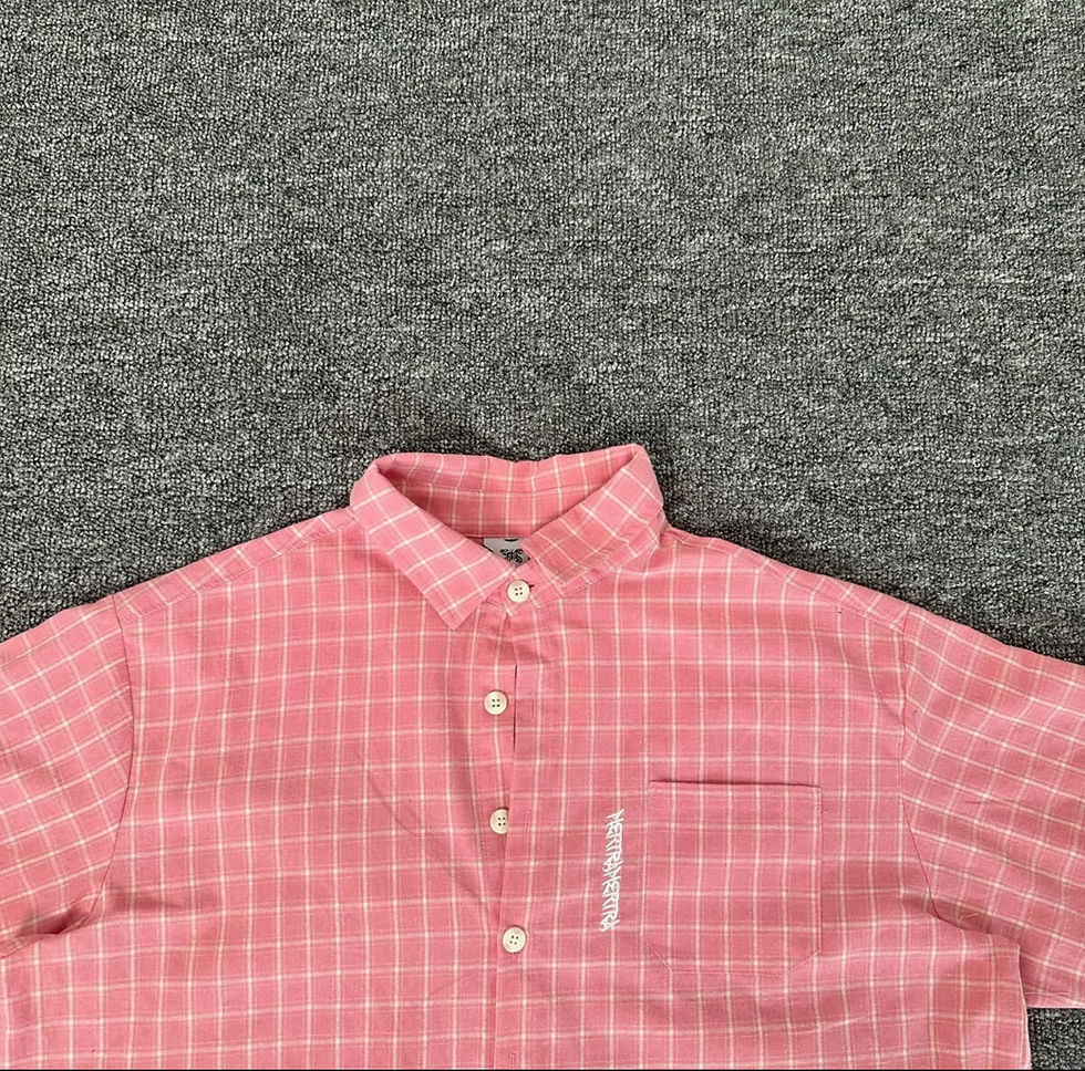 Thumbnail: Mertra checkers button up tee