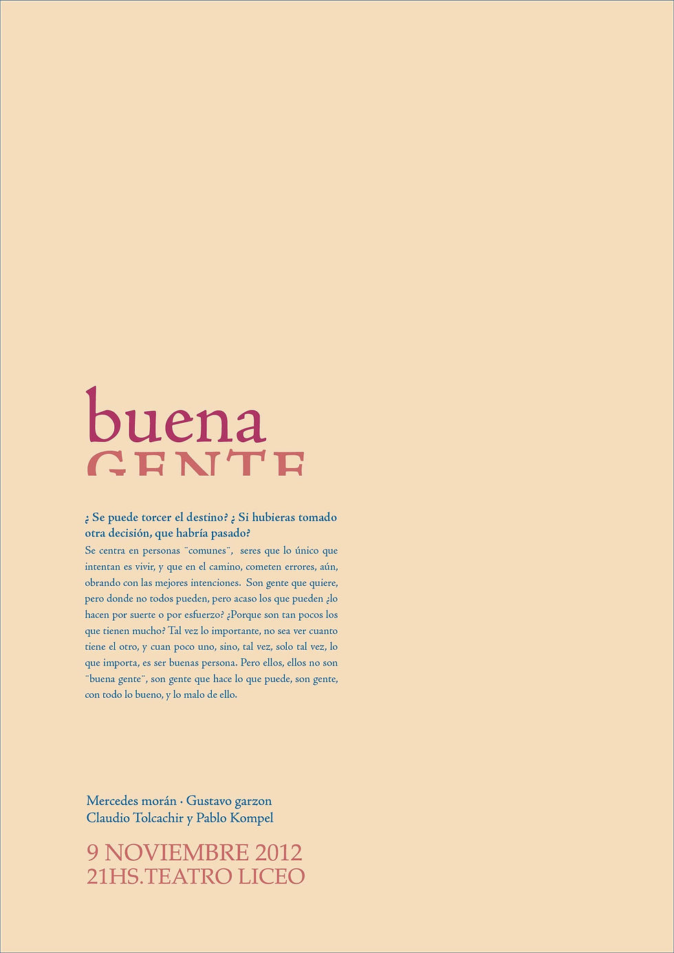 Afiche interior