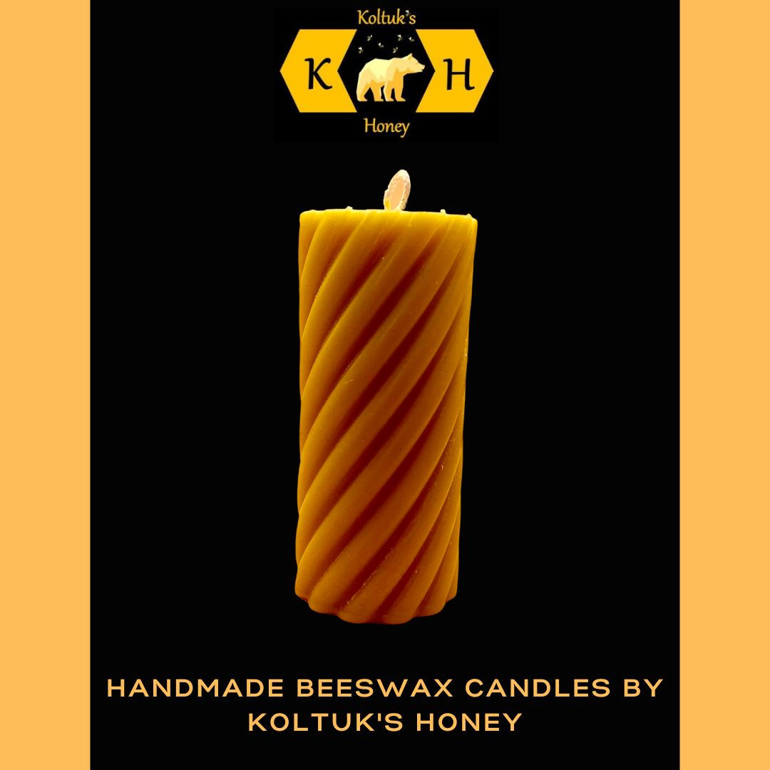 Spiral Thread Cylindrical Candle