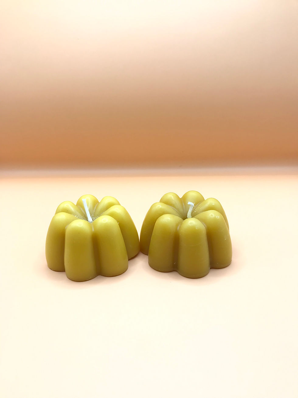 Thumbnail: Two small beeswax candles