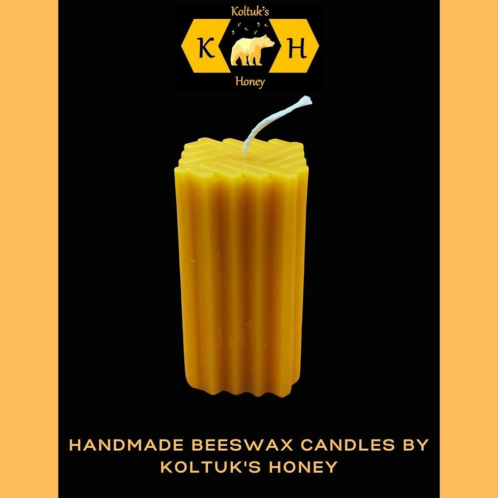 Geo pillar candle