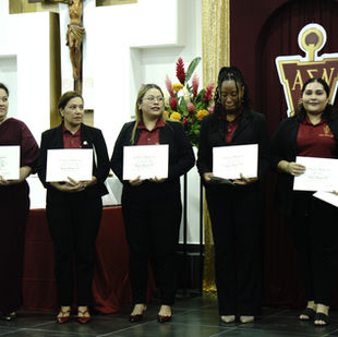 historic milestone with the inaugural induction of students into Alpha Sigma Nu