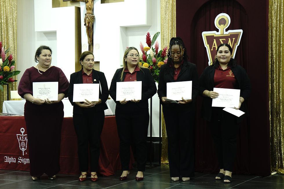 historic milestone with the inaugural induction of students into Alpha Sigma Nu