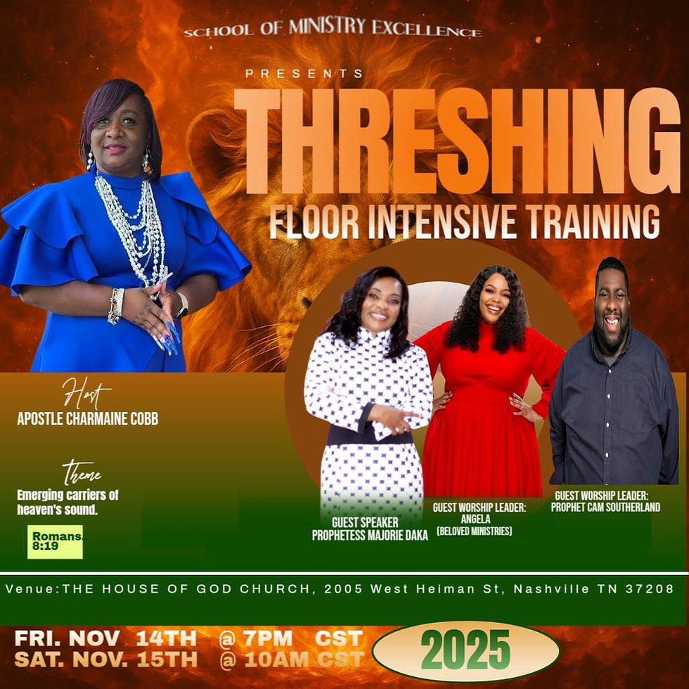 Threshing Floor Intensive Training