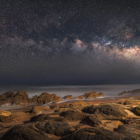 Milkyway over Florida Beach