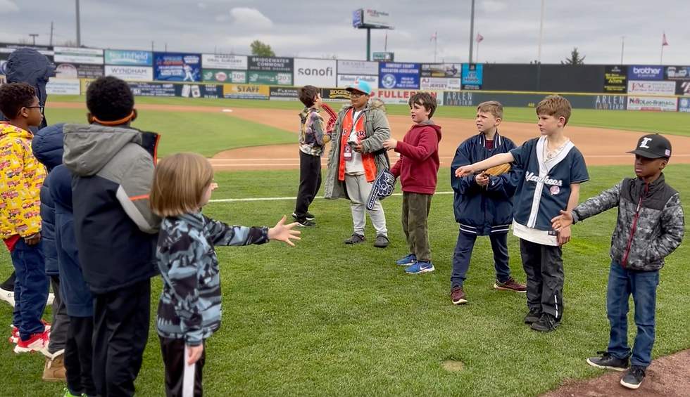 Baseball Buddies at the Somerset Patriots Family Fun Night '27