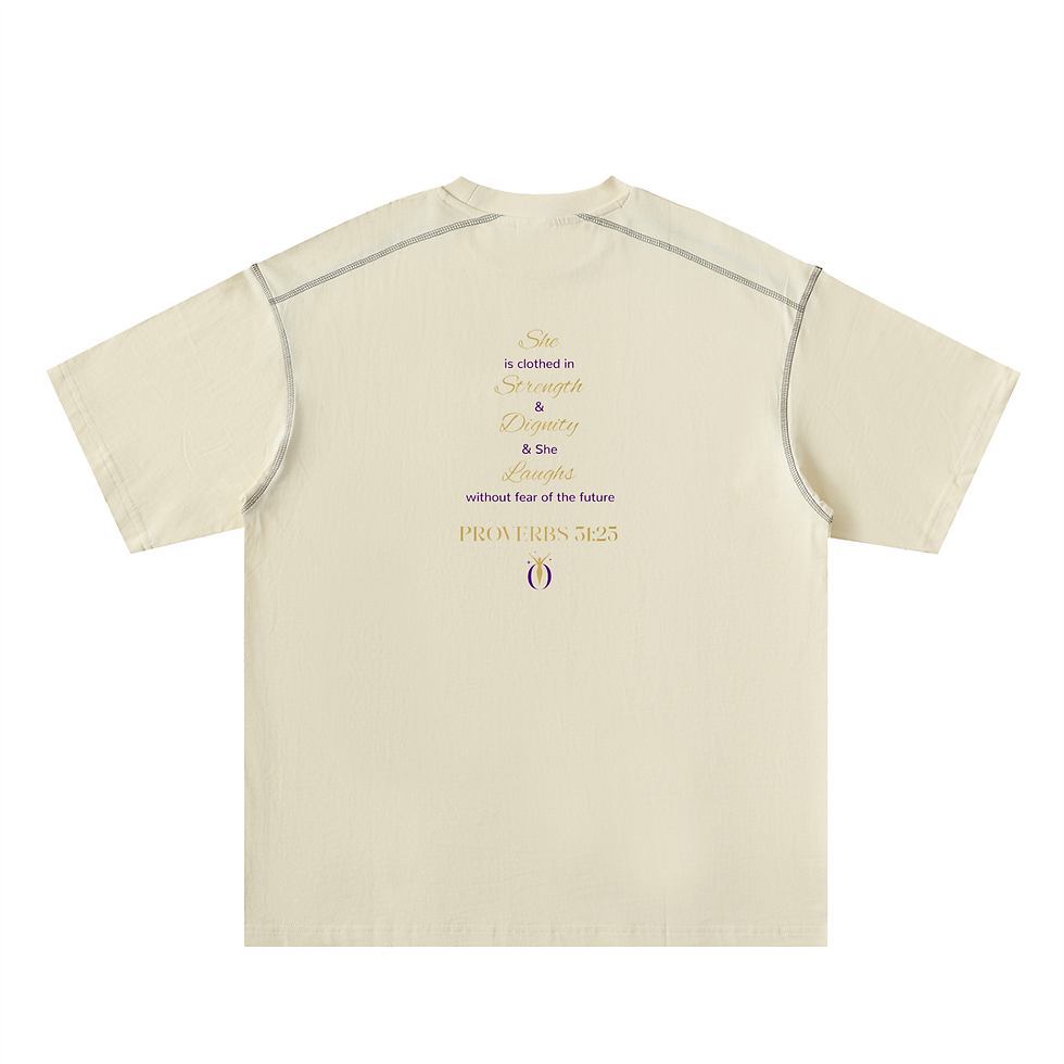 Thumbnail: Oversized Contrast-Stitched Cotton Tee