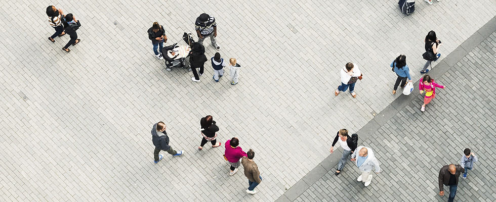 Pedestrians from an Ariel View