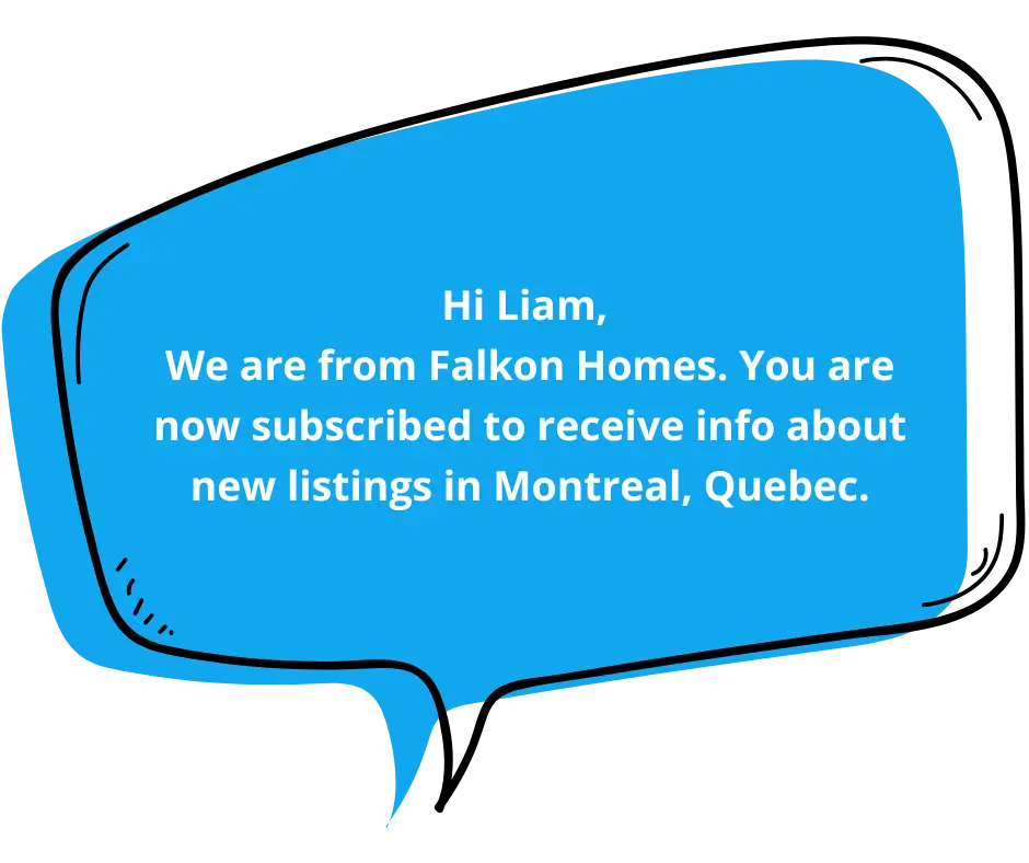 New user sign up SMS template
