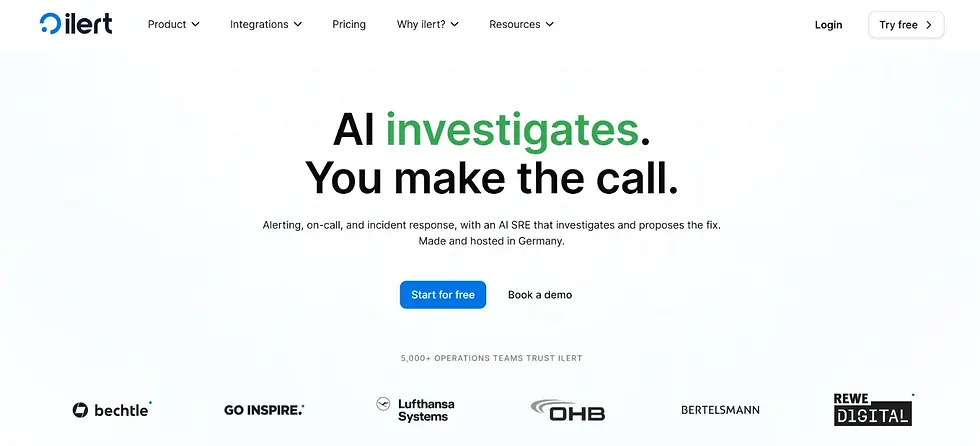 Home page of Ilert