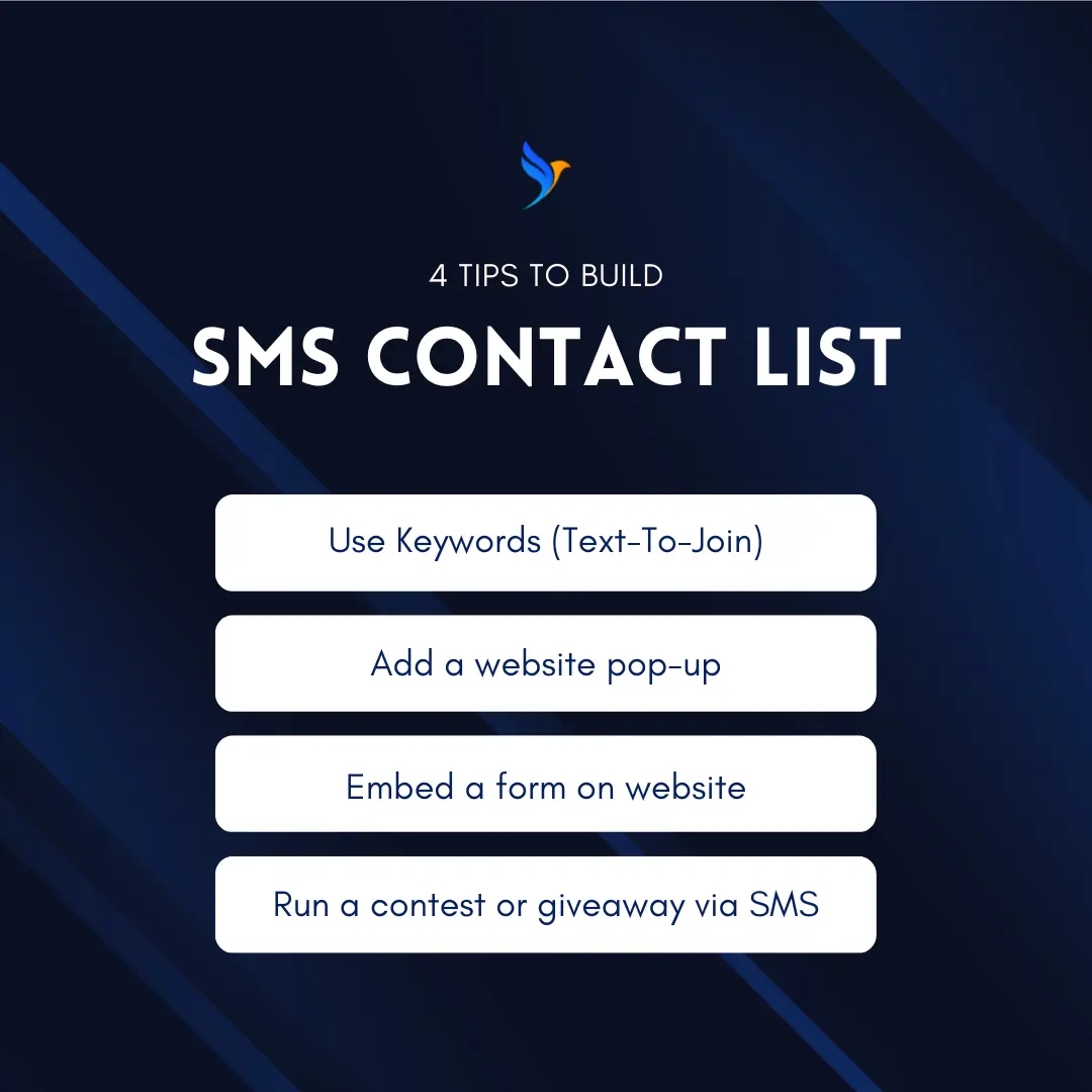 Tips to build SMS subscriber list