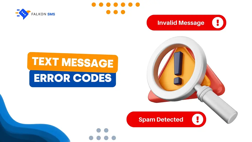 Meanings of Common Text Message Error Codes