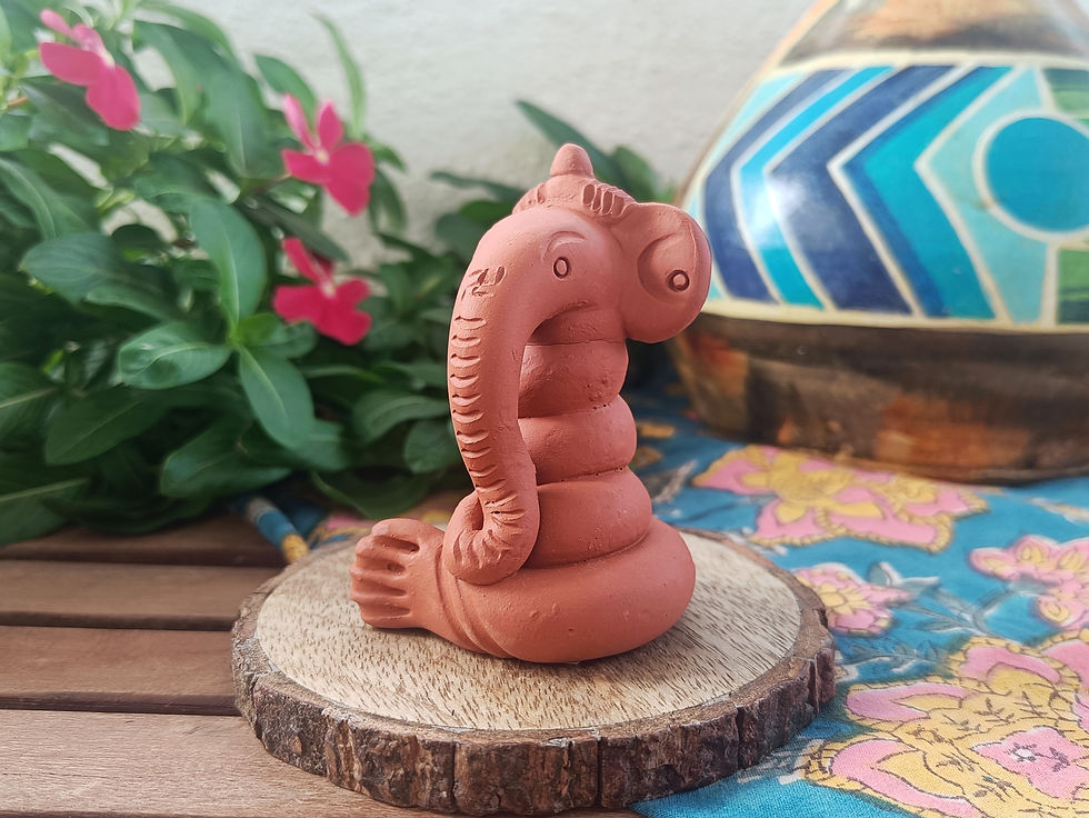 Hand Made Terracotta Animal Showpiece