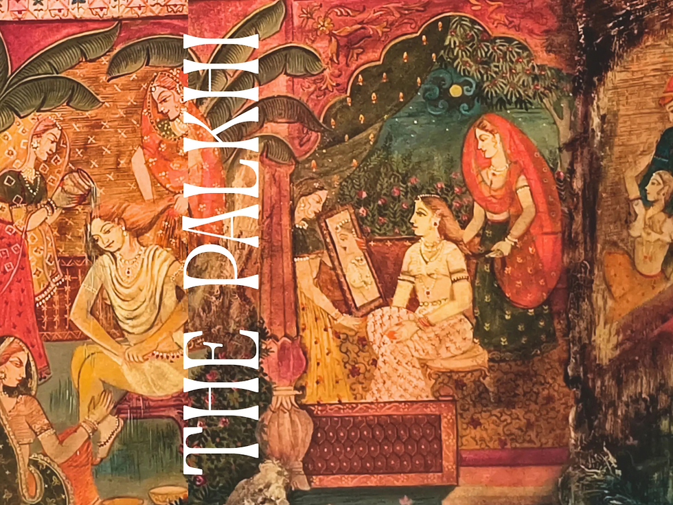 Thumbnail: Framed Rang Mahal Piece by R.Karle