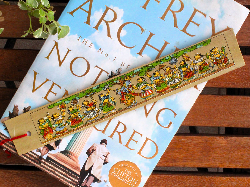 Thumbnail: Handpainted Leaf Bookmark