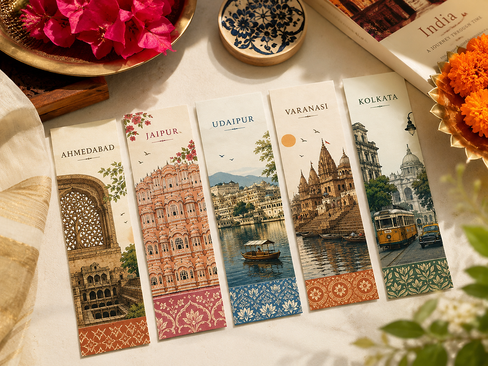 Thumbnail: Set of 5 Cities Of India Bookmarks