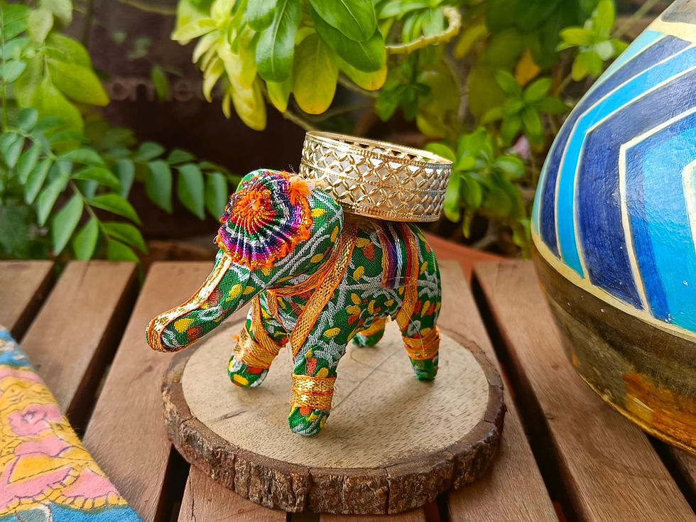 Thumbnail: Hand Made Elephant Tealight