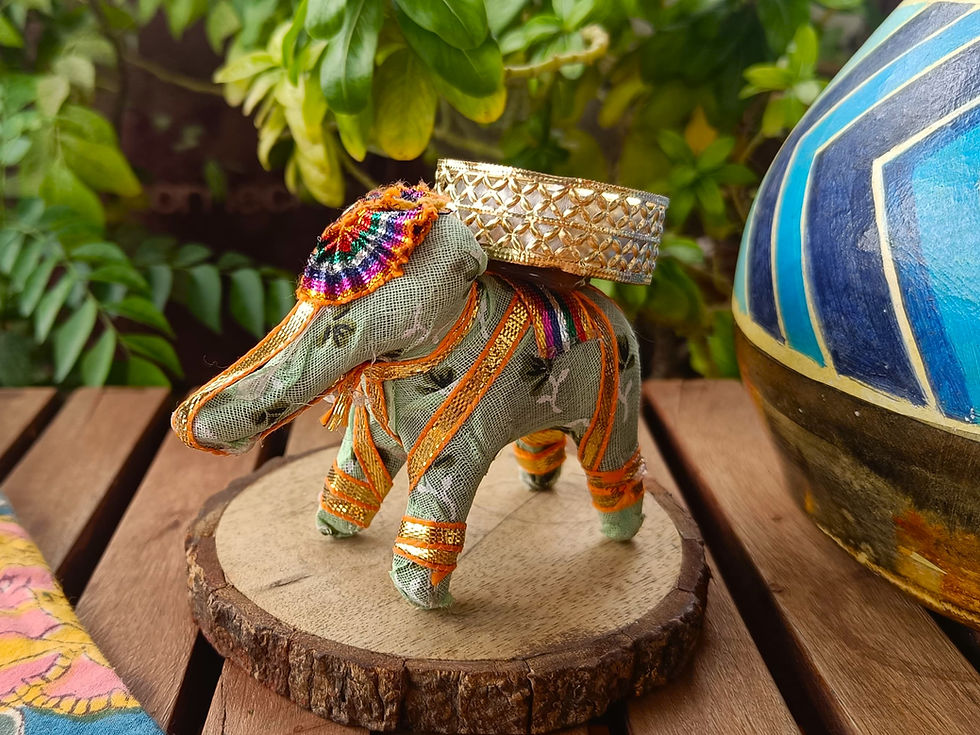 Thumbnail: Hand Made Elephant Tealight