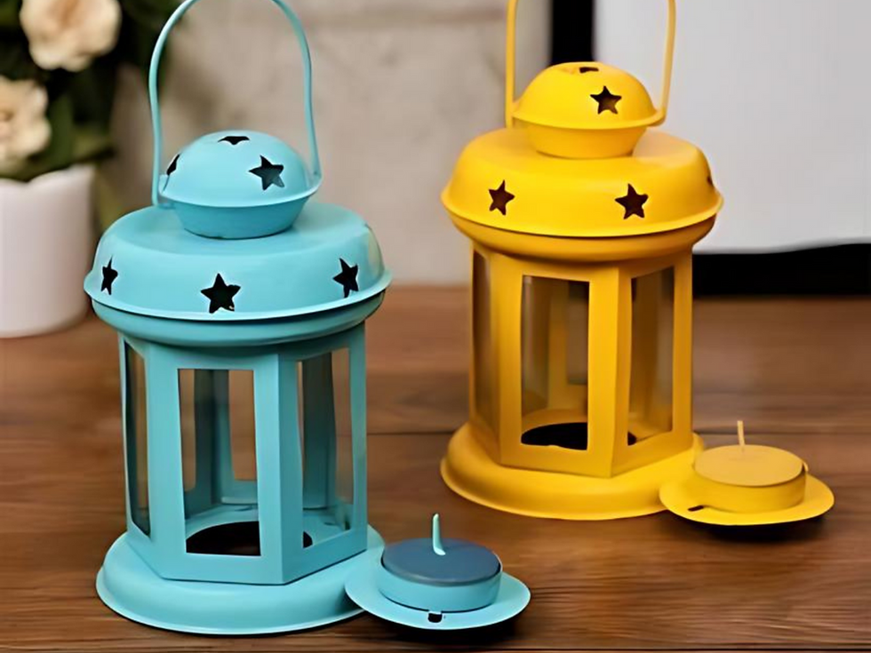 Thumbnail: Colourful Lantern Tealight Holder