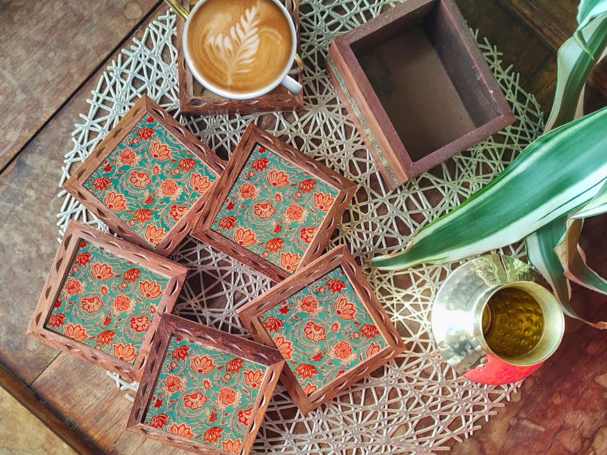 Set of 6 Coasters with Box