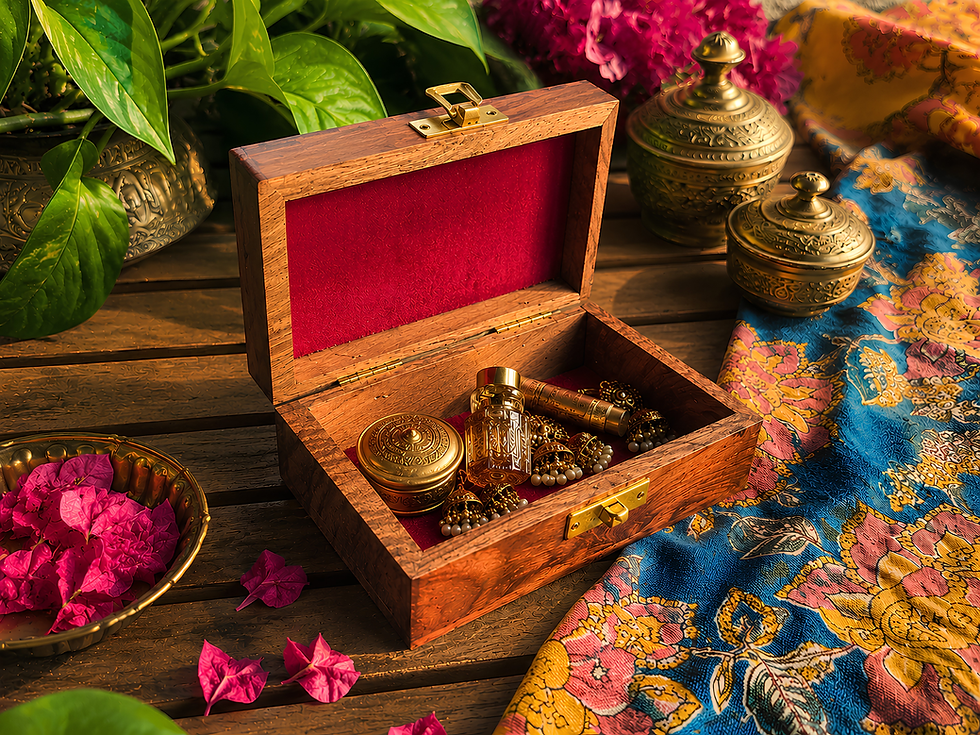 Thumbnail: Hand Carved Wooden Box