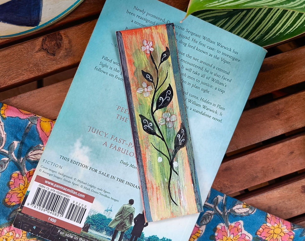 Thumbnail: Hand Painted Bookmark by R Karle