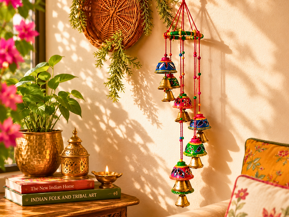 Thumbnail: Hand Painted Bell Hanging
