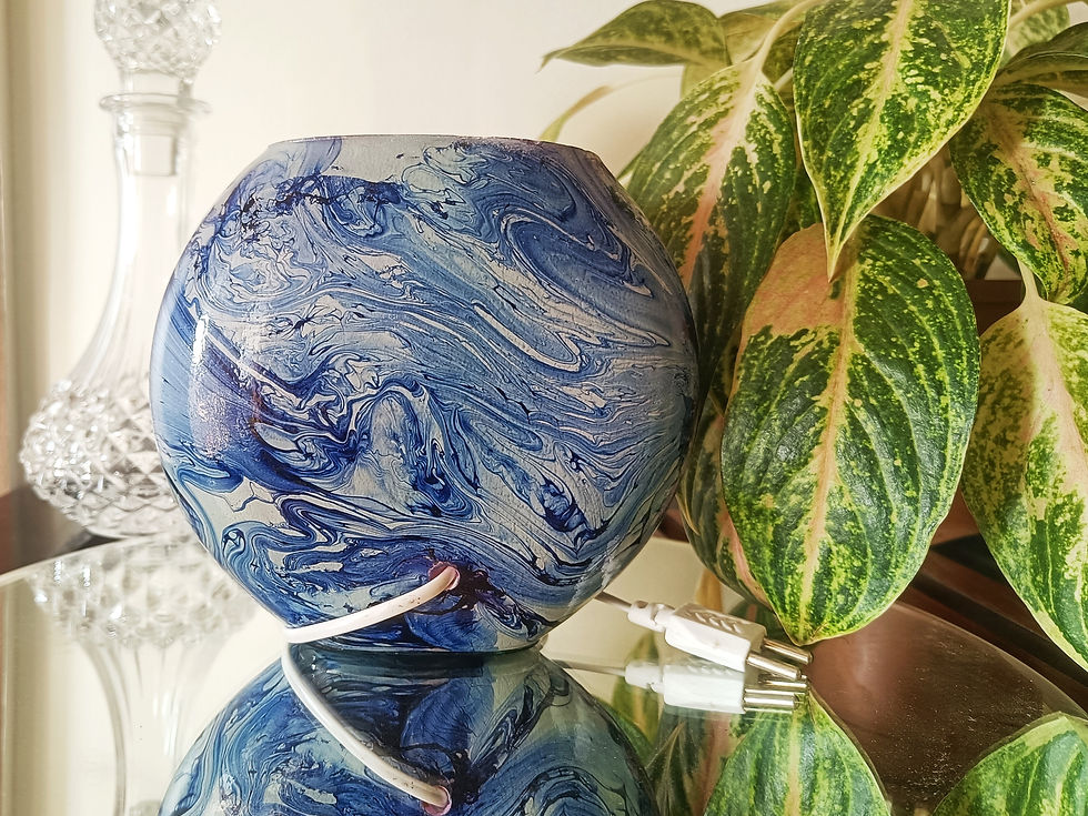 Thumbnail: Circular Marble Effect Lamp