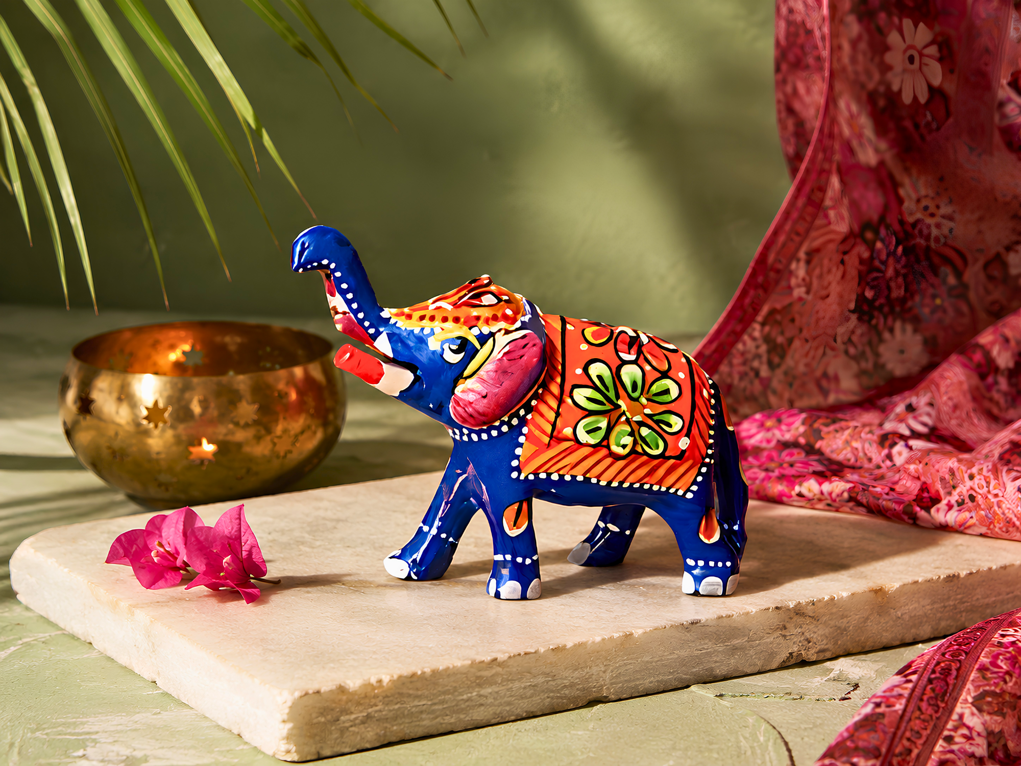 Blue Metal Elephant