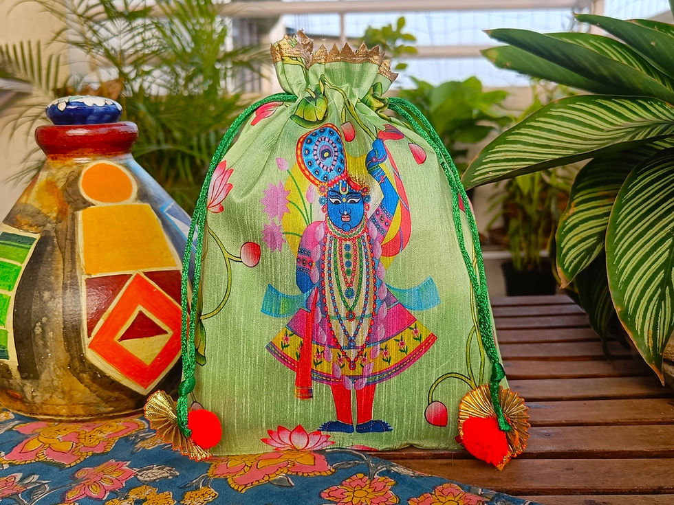 Thumbnail: Hand Made Vitthal Potli Bag