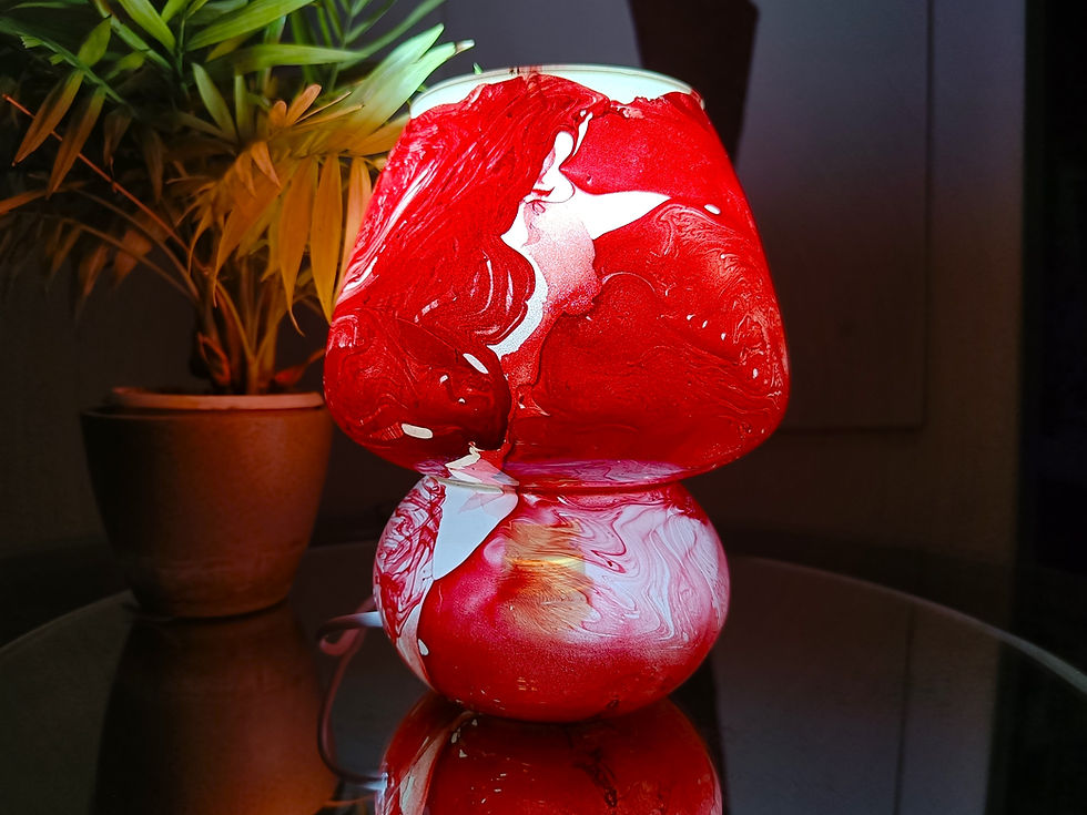 Thumbnail: Hand Made Marble Effect Table Lamp