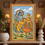 Thumbnail: Radha Krishna Kalighat Framed Wall Piece
