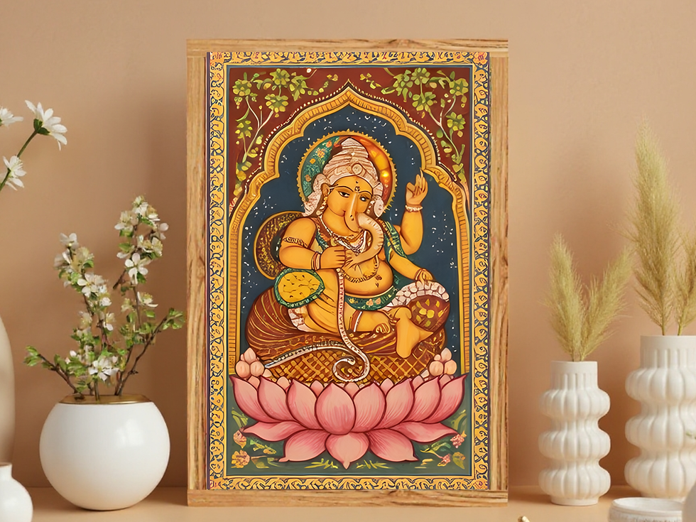 Thumbnail: Ganesha Framed Wall Piece