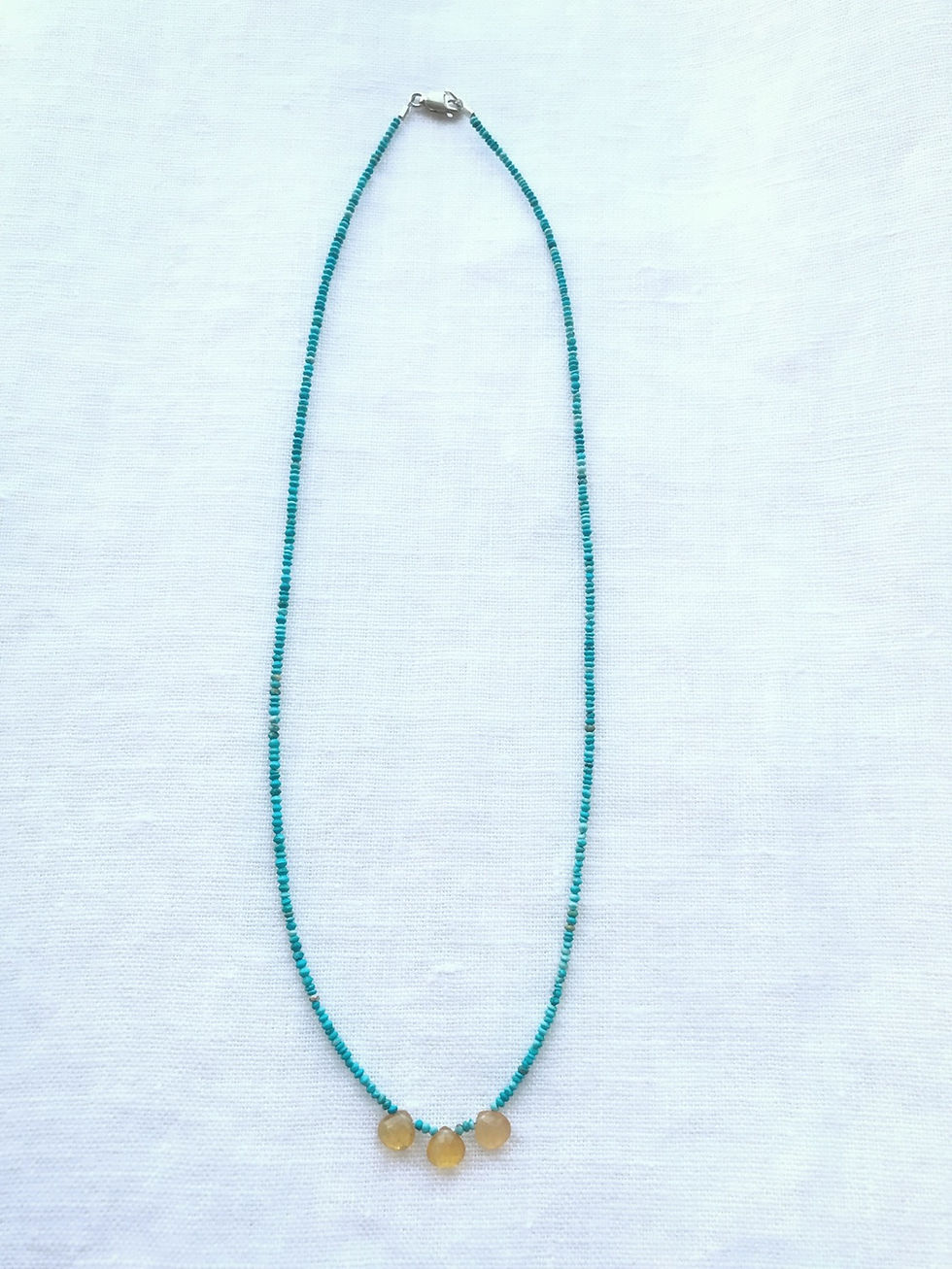 Thumbnail: turquoise and Mexican opal necklace