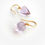 Thumbnail: faceted amethyst cone earrings
