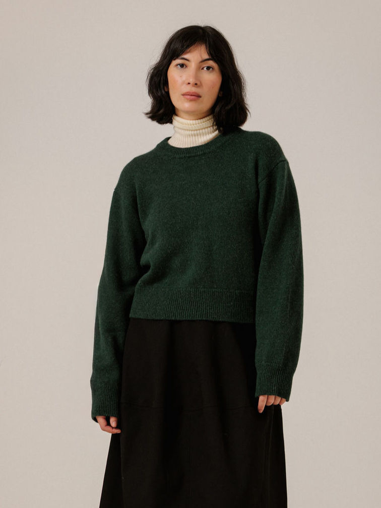 baby alpaca crewneck